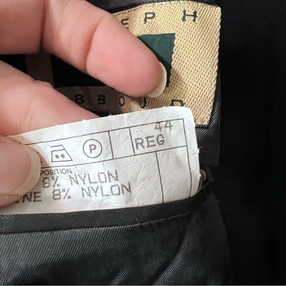 Men's Joseph Abboud 3 Button Tweed Tan/Brown Wool Blazer Size 44R - Picture 10 of 12